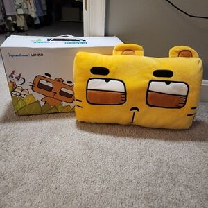 New MINISO Myoo and Friends Rechargeable Electric Hand Warmer Plush Pillow